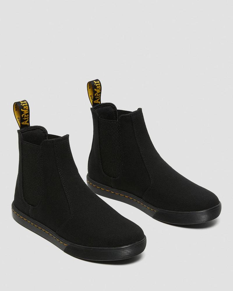 Dr Martens Makela Canvas Casual Ankelstøvler Dame Sort | DK 62EBC